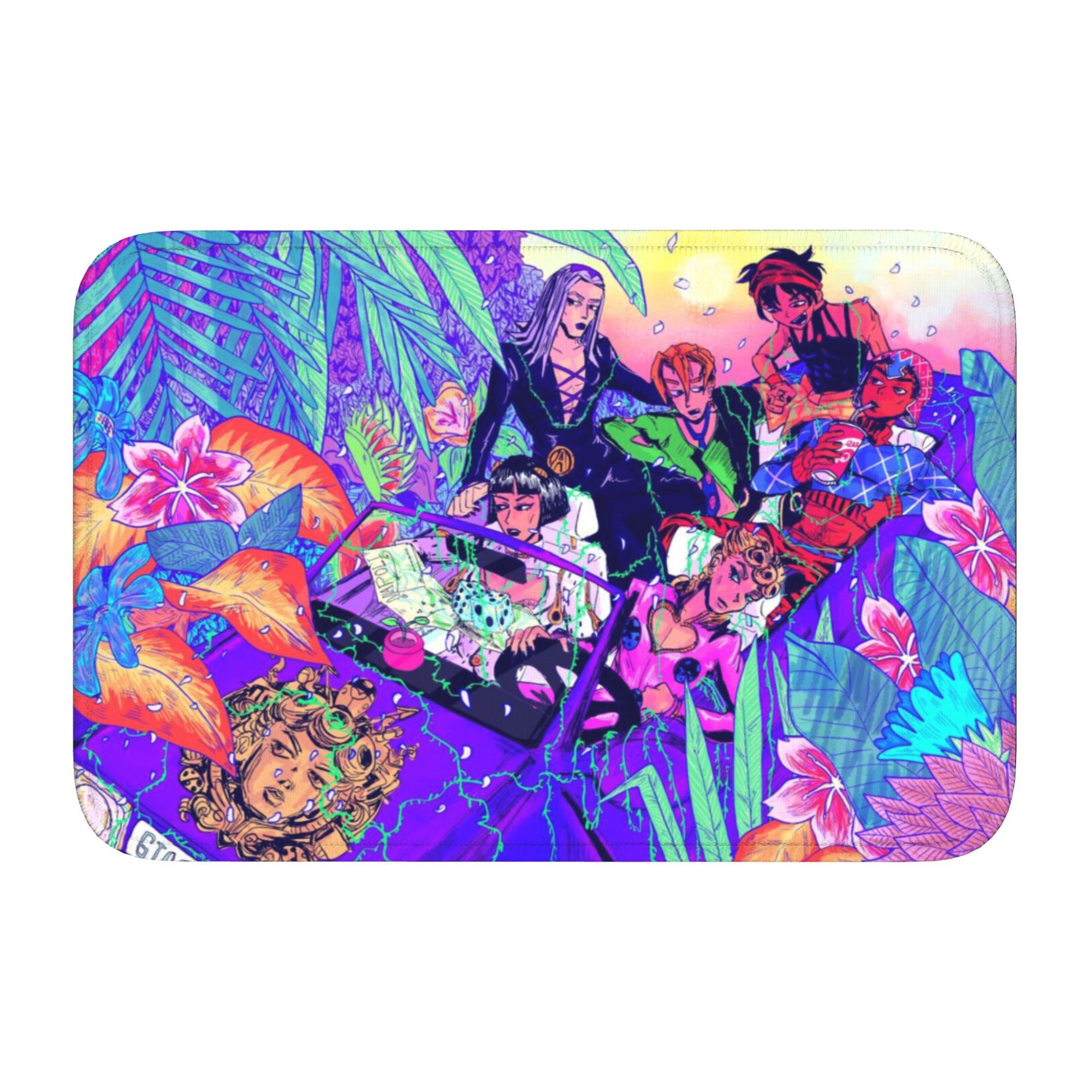 

JoJoes Anime Front Floor Door Entrance Welcome Mat Indoor Kitchen Bathroom Doormat Balcony Carpet Rug Footpad 60cm x 90cm