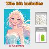 Disney Pearl Painting Princess Elsa DIY Pearl Art Painting Pearl Gem Painting Pictures Crafts Special Shape Home Wall Decoration