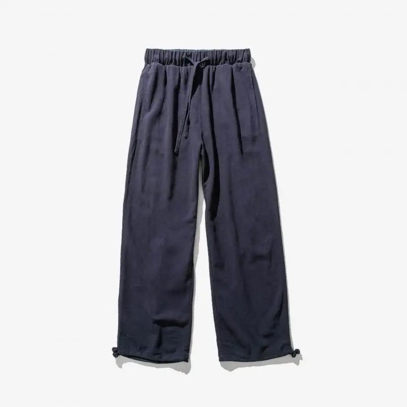 Men Linen Pants Summer Japanese Casual Streetwear Harajuku Cotton Baggy Pants Male Solid Color Oversized Bloomers Trousers