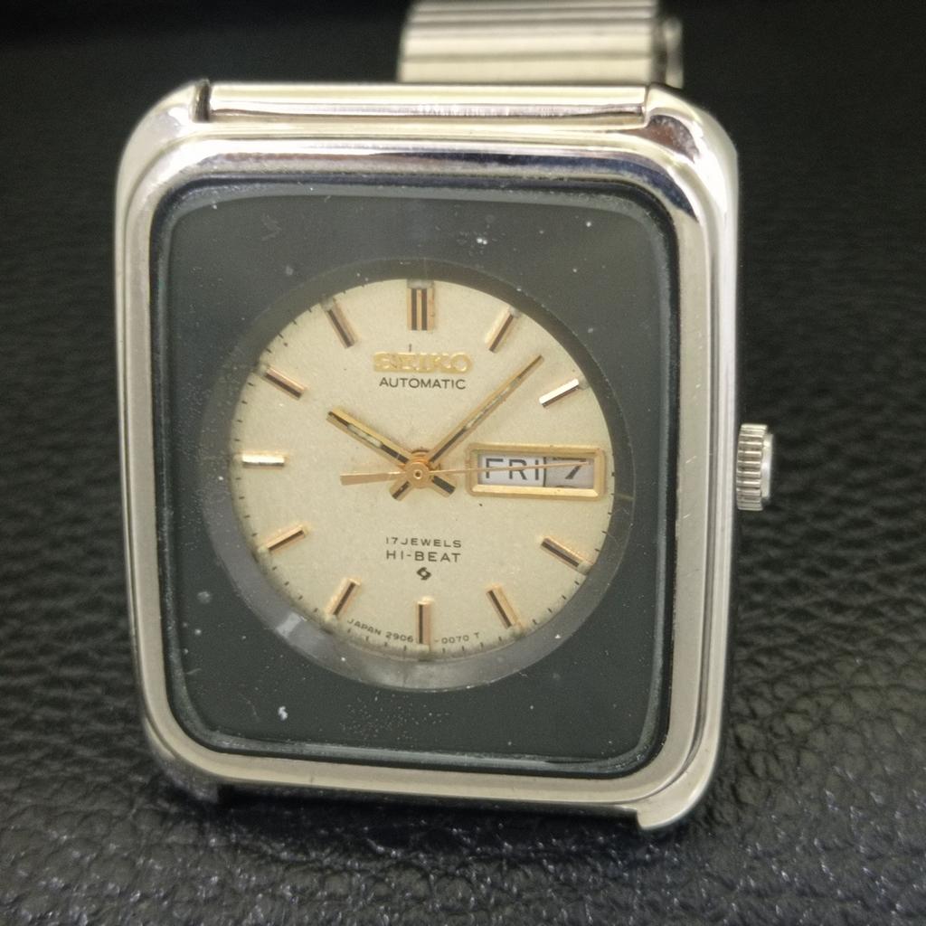 SEIKO HI-BEAT AUTOMATIC JAPAN BOY VINTAGE ORIGINAL DIAL SLIM WATCH a704280-1