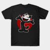 Herren Schwarzes Print-T-Shirt Felix The Cat No-Cut Transferpapier Druck Baumwoll-T-Shirt