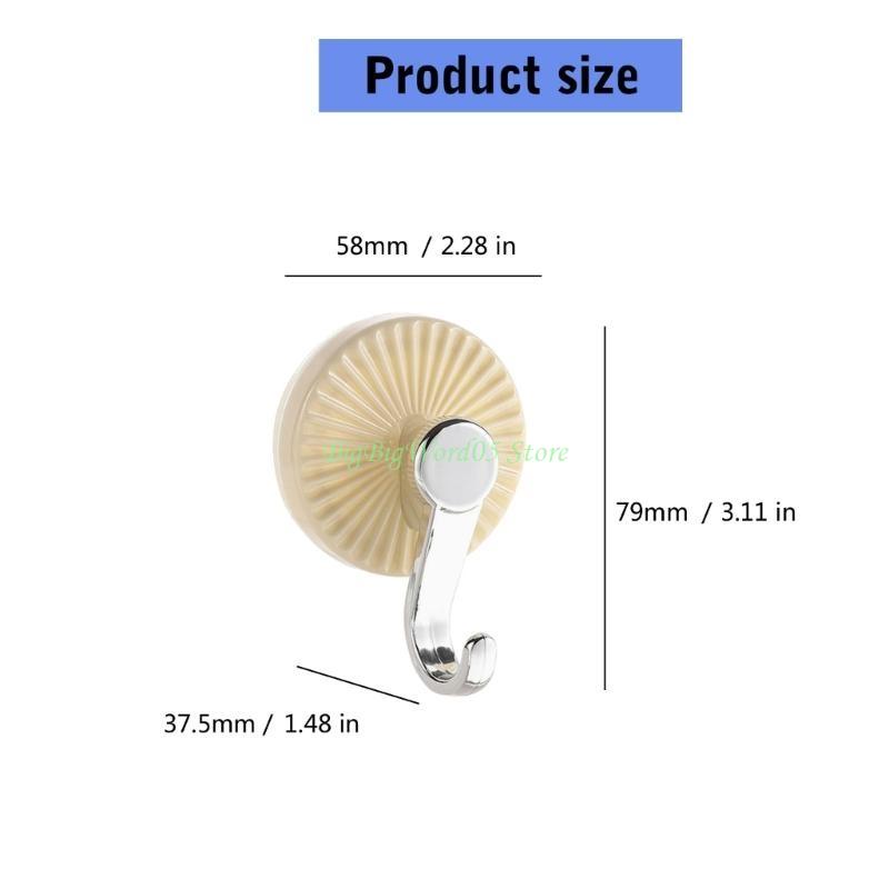 24TE No Residues Suction Cup Hooks Practical Waterproof Wall Mounts For Bathroom Kitchen Towel Robe Hanging Solution