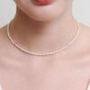 NUOY [Silver 925]Shimmering Silver Pearl Necklace
