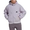 Adidas Polar Fleece Full-Zip Sweatshirt Silver Dawn Men Streetwear HN1946