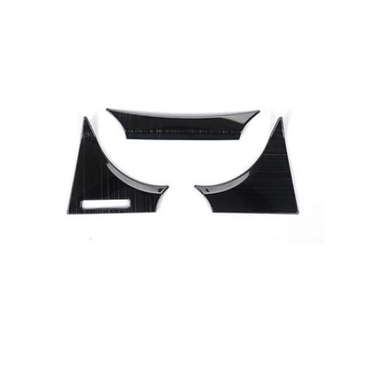 Black Titanium Front Dashboard Meter Decor Cover Trim For Toyota Camry 2018-