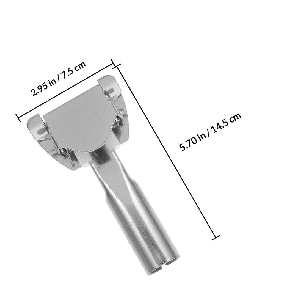 2Pcs Robust Mop Rod Clip Replacement for Chrome Iron Frame Mops Ergonomic Handle Clamp Dust Control Design Commercial Mop Pole