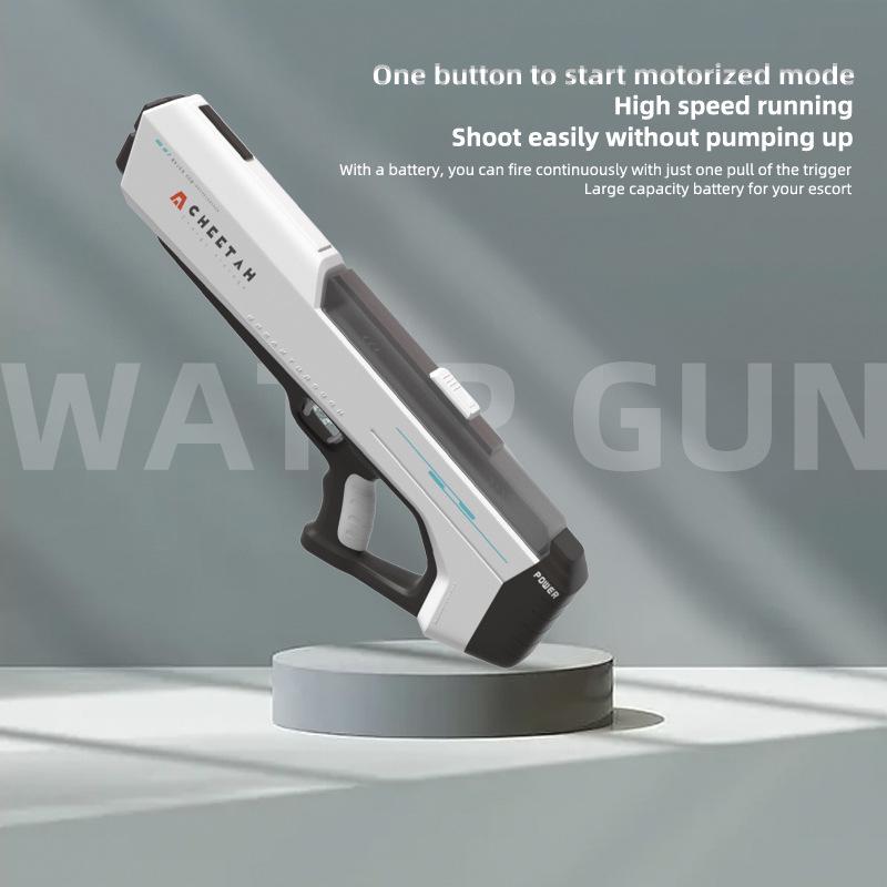 High-Pressure Automatic Water Absorption Squirt Gun - Powerful & Continuous Spray Toy for Kids.