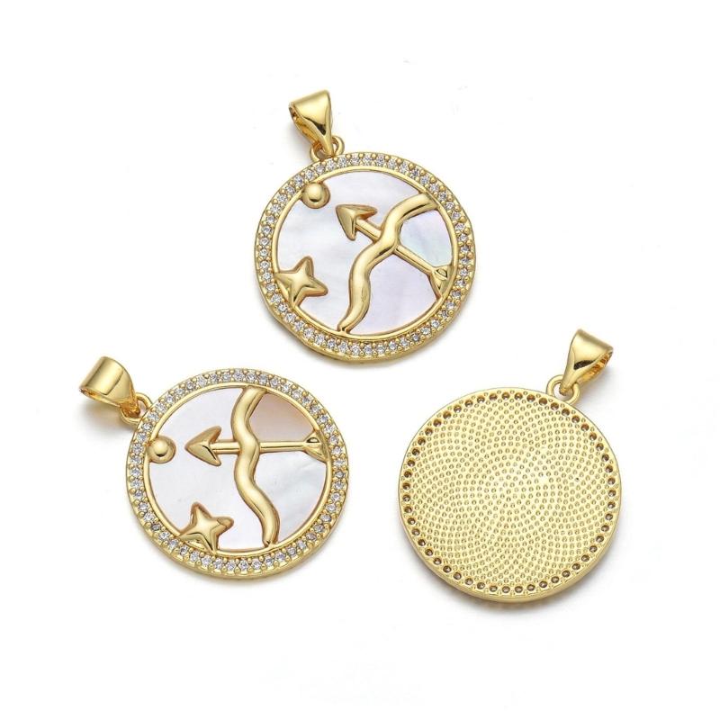 Handmade Jewelry Making Delights Constellations Copper Charm Constellations Pendants Present for Crafting Enthusiasts