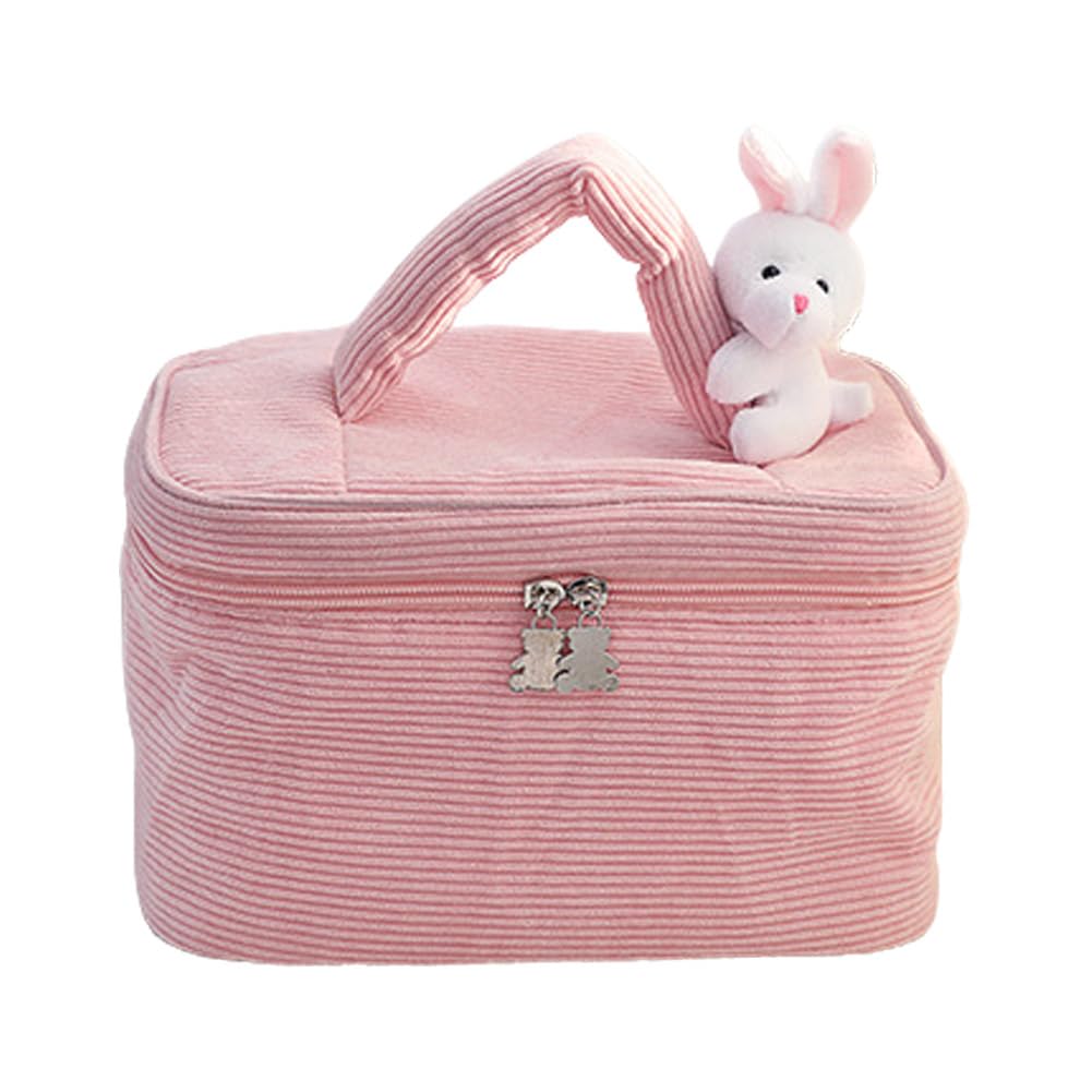 

Large Capacity Vanity Cute Rabbit Makeup Brush Portable Toiletry Travel GPT Pink [Suitcase Company] Pouch, Design, Pouch, Pouch, Corduroy,