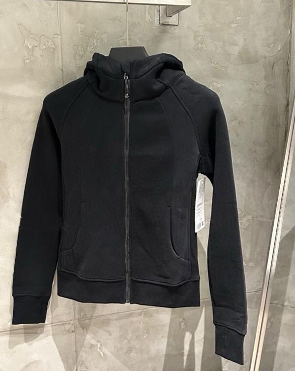 Women's Slim Hooded Scuba Jacket with Fleece - Autumn/Winter Casual Zipper Sweatshirt