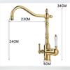 Tuqiu Gold Basin Faucet with Direct Driking Black Sink Tap Antique Water Tap Hot  Cold Mitigeur Salle De Basin Mixer Faucet