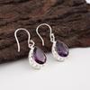 African Amethyst Earrings, 925 Solid Sterling Silver Gemstone Jewelry, Handmade Earrings, For Thanksgiving Gift