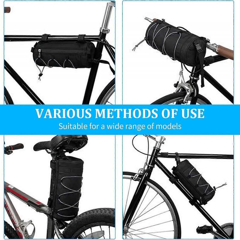 Bike Handlebar Bag, 2.5L Bike Front Bag, Bikepacking, MTB Bike Frame Bag, Waterproof Bike Tool Bag