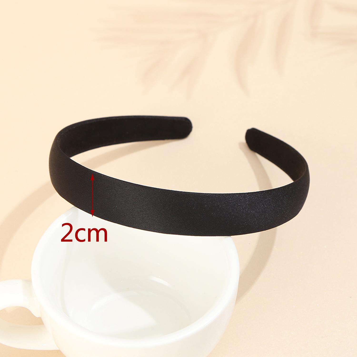 

Прості Чорні Сатинові Пов язки на Голову Жіночі 1.5/2/2.5/3СМ Широка Пов язка для Волосся для Дівчат DIY Гумки для Волосся Обруч на Голову Головний Убір Аксесуари для Волосся