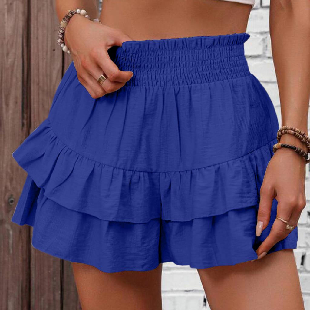 Women's Shorts Casual Summer  Color Beach Loose Pocket Short Skirt Pants
