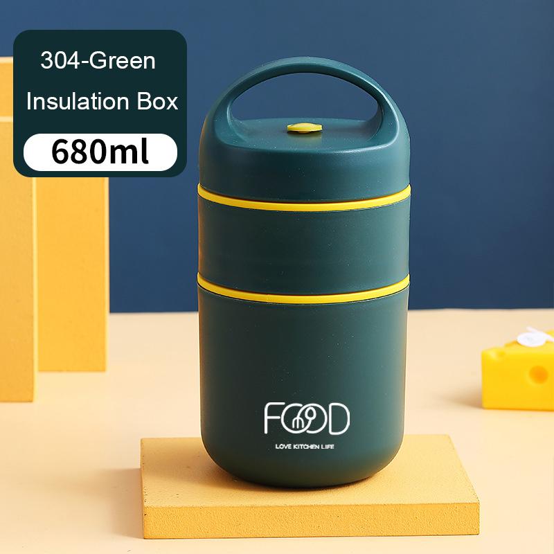 Stainless Steel Vacuum Thermal Lunch Box Insulated Lunch Bag Food Warmer Soup Cup Thermos Containers Bento Lunch Box for Kids