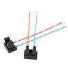 Pair H7 Headlight Bulb Repair Socket Connector Wiring Harness Red Copper Heat Resistance