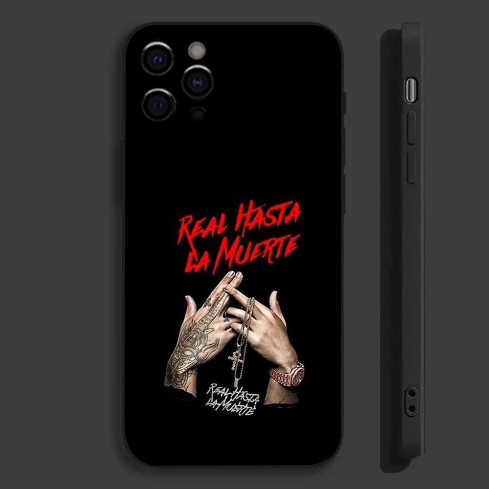A-Anuel AA Rapper Echte Handyhülle Für Apple iPhone 15,14,13,12,11,Pro,X,XS,Max,XR,Plus,Mini Weiche Schwarze Hülle