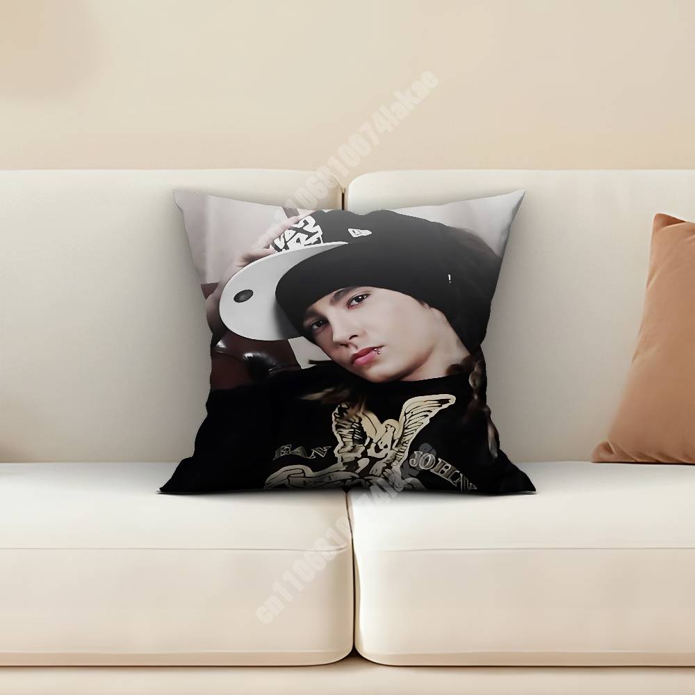 TTokio Hotel BBill TTom KKaulitz Encore Sofa Couch Pillow Cover Cushion Case Cozy Bedroom Accent Studio Furnishing