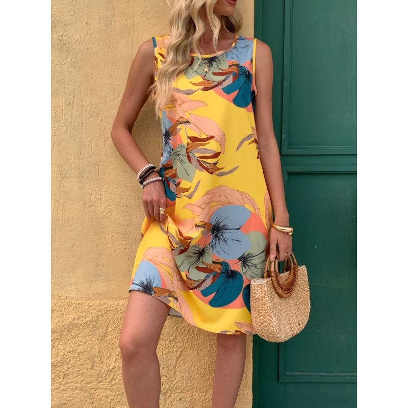 Ladies new printed dress S