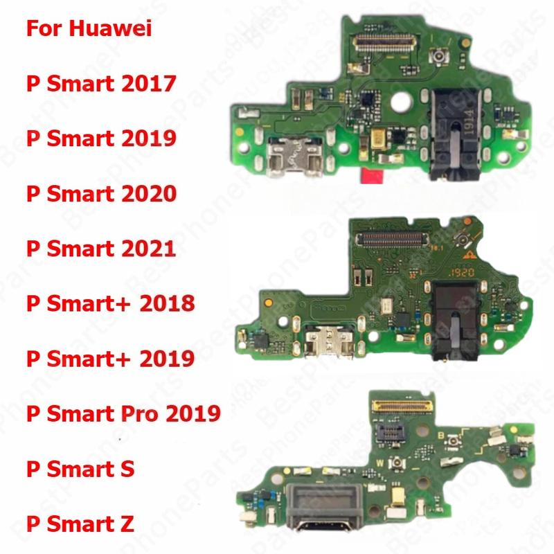 Charge Board For Huawei P Smart S Z Pro 2019 Plus 2020 2021 Charging Port Usb Connector Plate Pcb Dock Flex Mobile Phone Parts