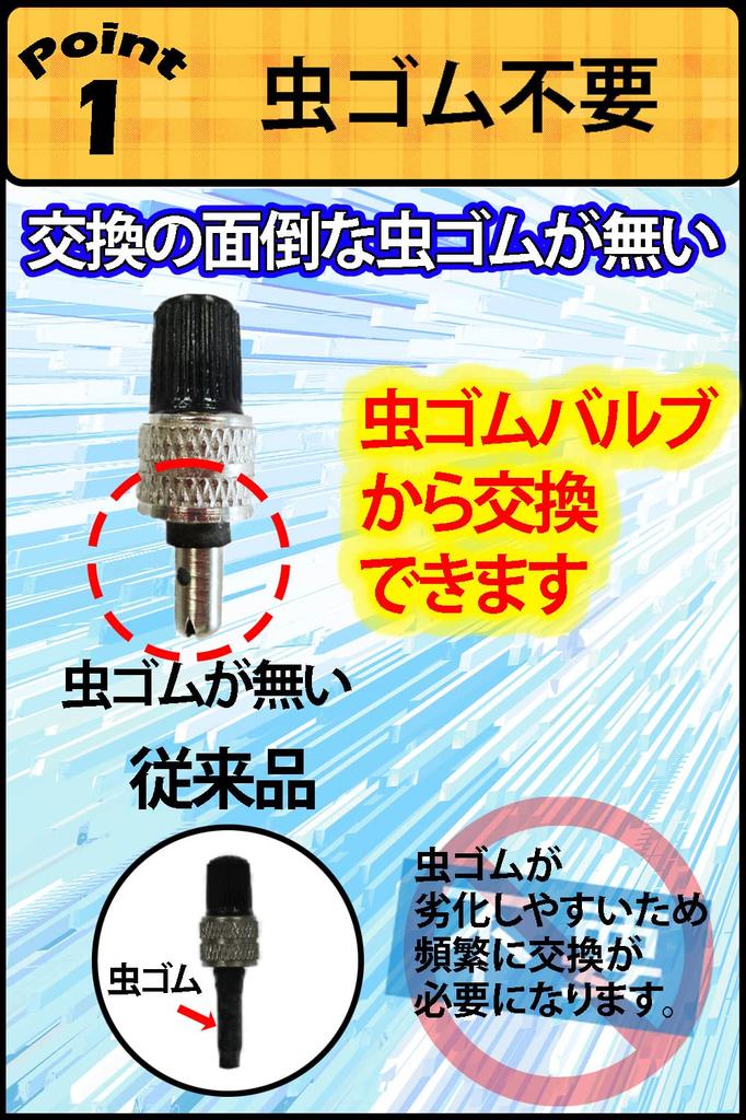 Reiri Bicycle Insect Rubber Not Required Super Valve British Style 4 (White Pieces)