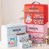 Portable Hand Carry Medicine Storage Box Foldable Multiple Drawer Compartment for Organized Home Use
