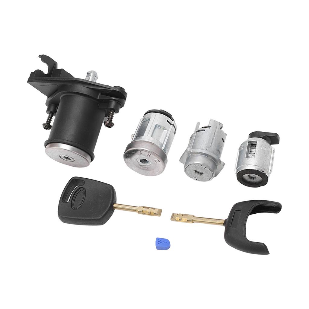 Ignition Starter Switch Door Lock Cyclinder Set 2S61 A22050 BM Replacement for Ford Fiesta MK5 Fusion