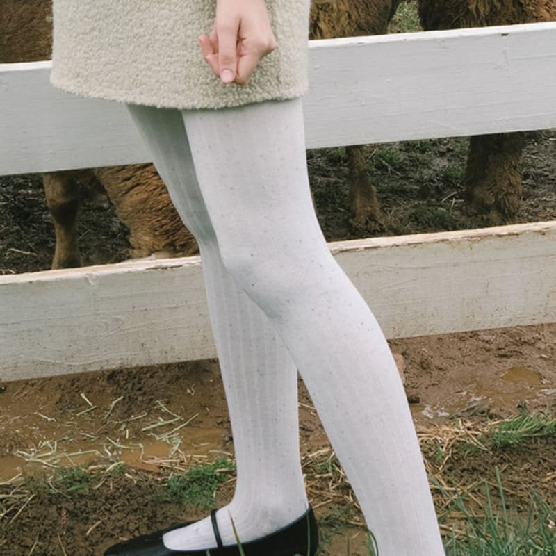 LCVE DOT POINT COTTON TIGHTS [3COLORS]