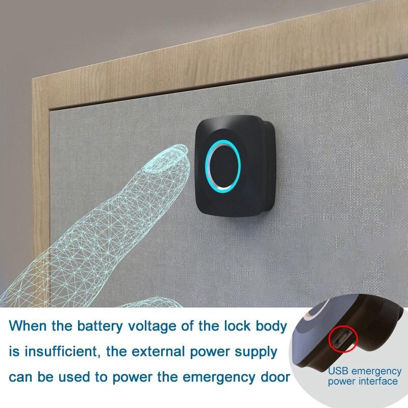 Smart Cabinet Locks Biometric Keyless Furniture Drawer Cabinet Fingerprint Lock Ultra-thin Panel Wardrobe Locks
