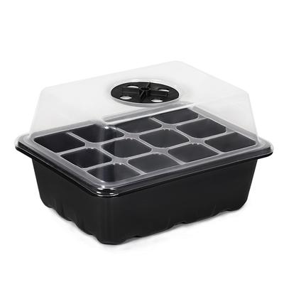 6/12 Holes Seed Starter Tray With Humidity Dome Succulent Propagation Tray Mini Greenhouse Germination Tray For Succulent Plant