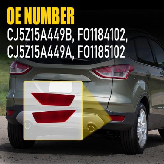 Rear Left Reflector Right Red 2013- Bumper For Escape Ford SE S Titanium SEL