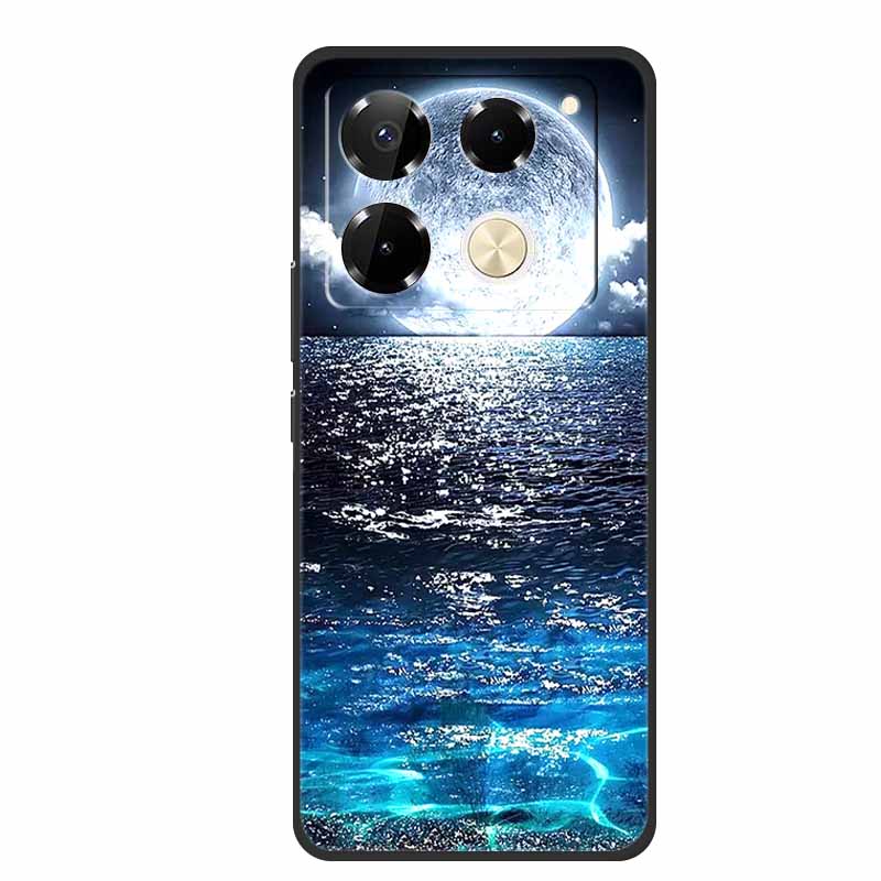 For Infinix Note 40 Pro 5G Case TPU Soft Silicone Cover Phone Cases for Infinix Note 40 40pro 4G Flowers Lovely Coque Fundas
