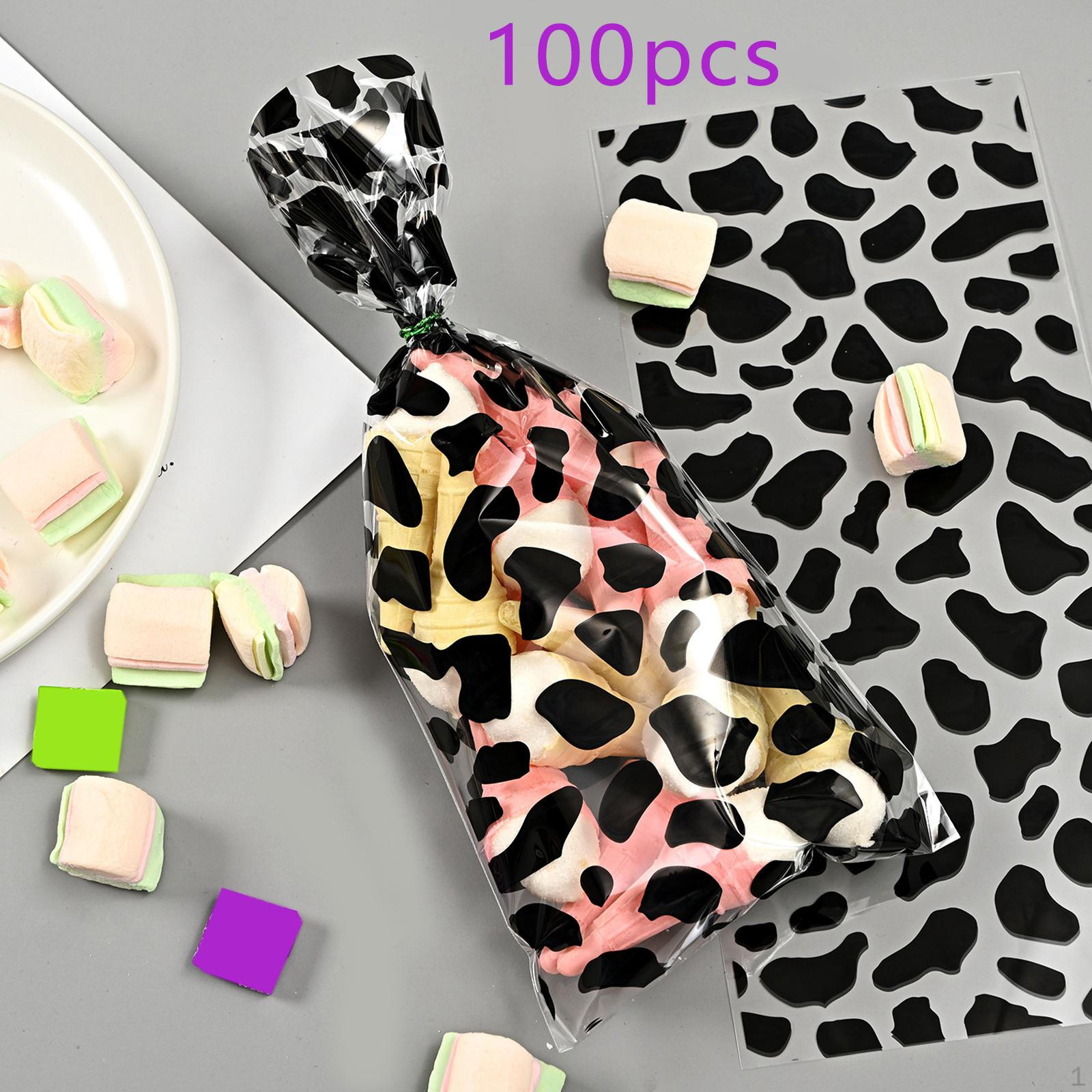 100x Candy Bag Treat Bags Goody for Dessert Cookie Valentine’S Day