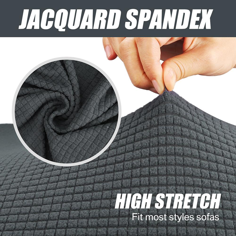 Stretch Sofa Cover Furniture Protector Cushion Couch Covers with Elastic Bottom for Kids Pets Friendly Anti Slip Slipcovers