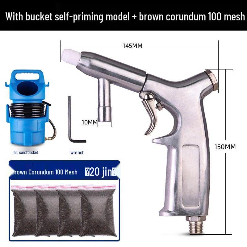 Tianfeng Handheld Pneumatic Sandblasting Gun - Rust Remover & Metal Refurbisher