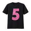 5Th Birthday Bling T Shirt For 5 Year Old Girls vintage Washed Unisex Versatile Top For Everyday Wear graphic Soft Stretched