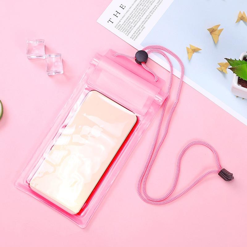 Saco de Natação de Vedação Impermeável Alta Resistência Tamanho Grande Transparente Bolsa Seca de Proteção Subaquática para Celular Iphone