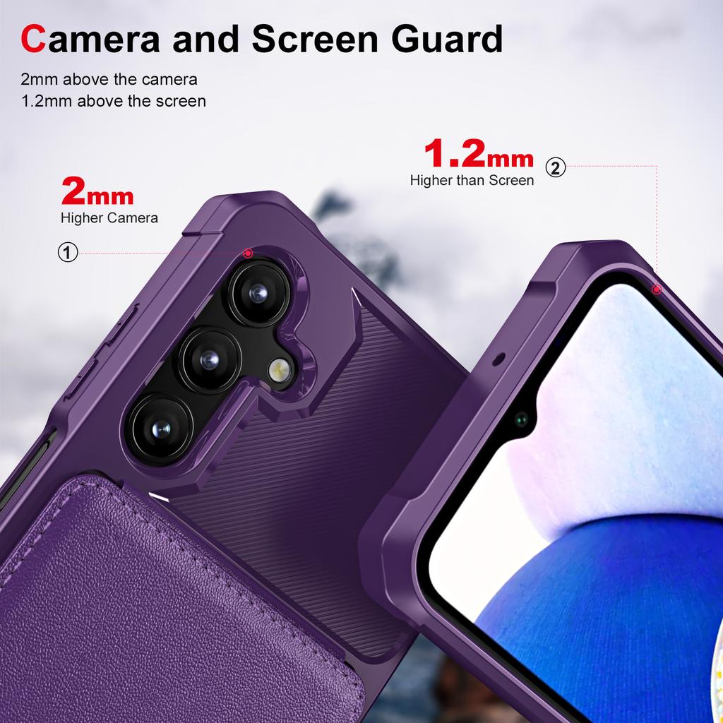 Vertical Cards Solt Wallet Leather Case For Samsung Galaxy S25 Ultra S24 FE S23 Plus S22 A16 A55 A35 A15 A25 A54 Anti Fall Cover