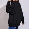 Women's Loose Sports Round Neck Sweatshirt Long Sleeve Casual Top Pullover Sweatshirt