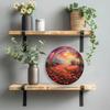 Vibrant Poppy Field Metal Wall Art Durable Home Office Decor