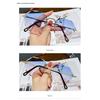 Internet Celebrity Street Shot New Polygonal Sunglasses Women's Big Face Thin Marine Sunglasses Rimless Trimmed Sunglasses