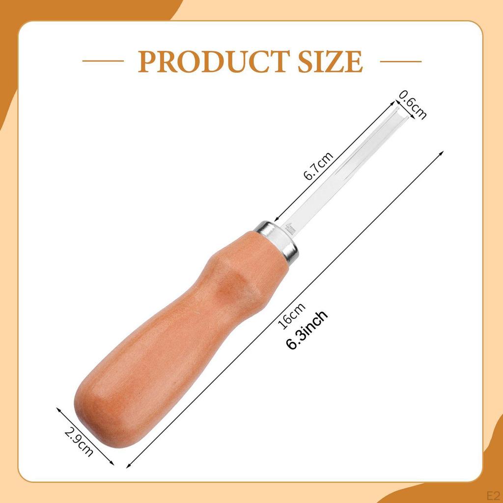Edge Skiving Beveler Trimmer for Thinning Cutting Leather Working Tool Lightweight Leathercraft