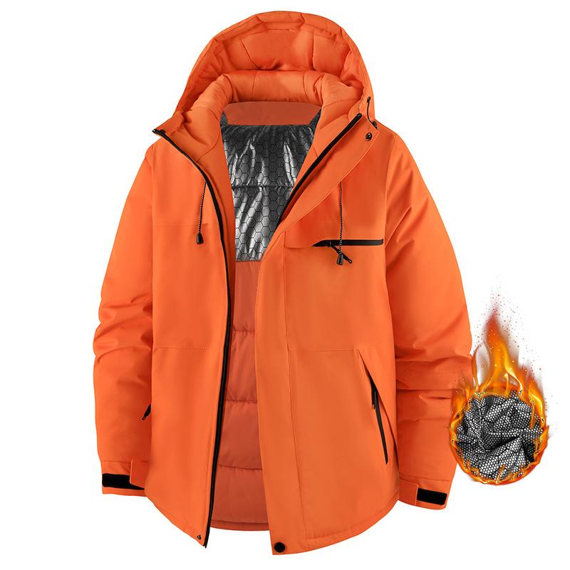 Couple's Graphene Cotton Jacket Thickened Winter Warmth, Windproof, Waterproof Outdoor Mountaineering Clothing Couple's Coat Cotton Jacket