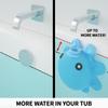 1pc Bathtub Overflow Drain Cover for Tub Rubber Soak Bath Overflow Drain Cover Bathroom Spa Accessories Adds Inches Water