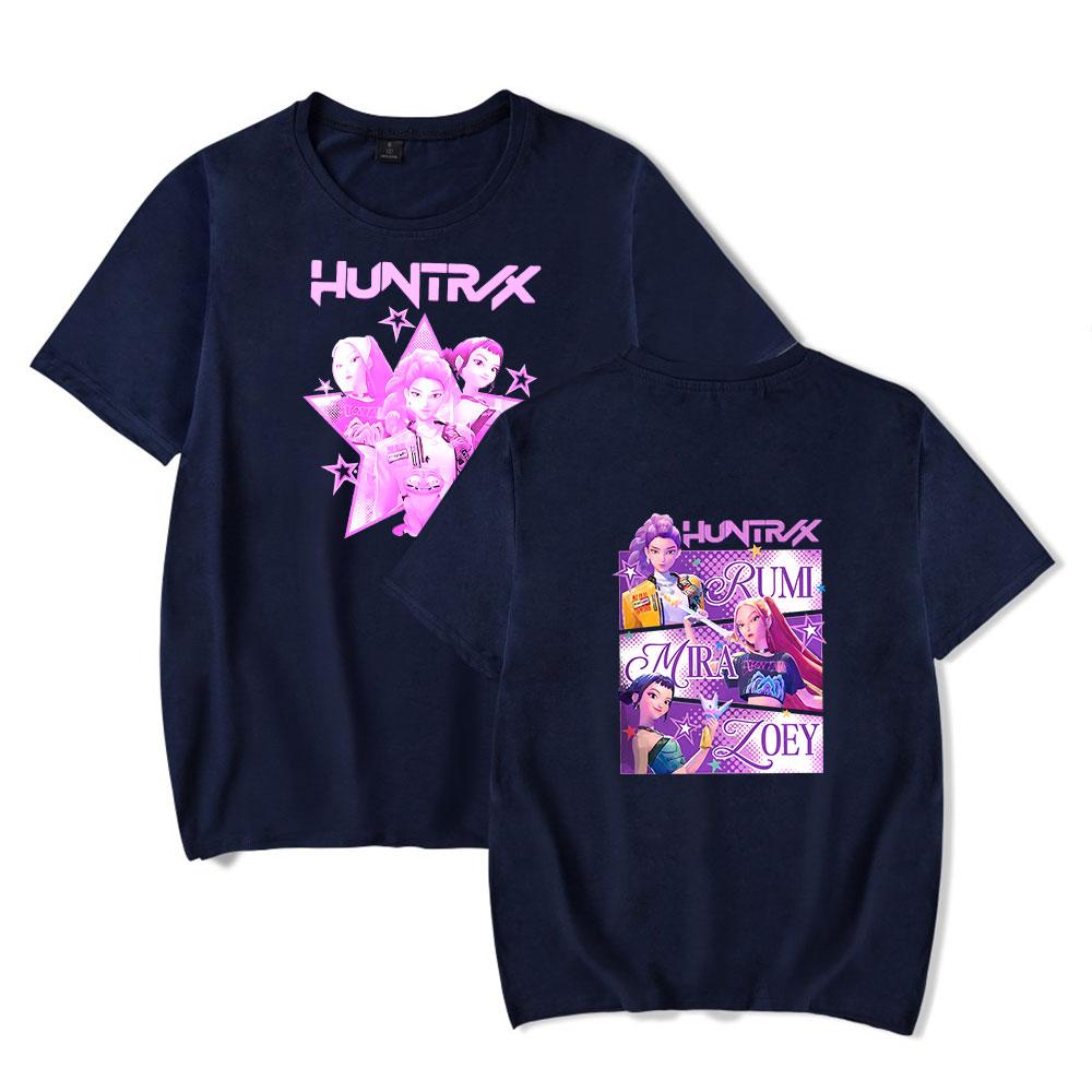 

Футболка Мода Хип-хоп Харадзюку Футболки с коротким рукавом Футболки из фильма «Охотники на демонов» Женские Высокое качество Летняя Харадзюку с коротким рукавом L темно-синий