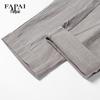 FAPAI Men's Ramie Cotton Linen-Feel Casual Pants