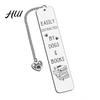 Funny Quote Bookmark Cute Cat Bookmark, Metal Page Marker with Creative Durable Quotes, Stainless Steel for Readers, Lover Gift Cartoon