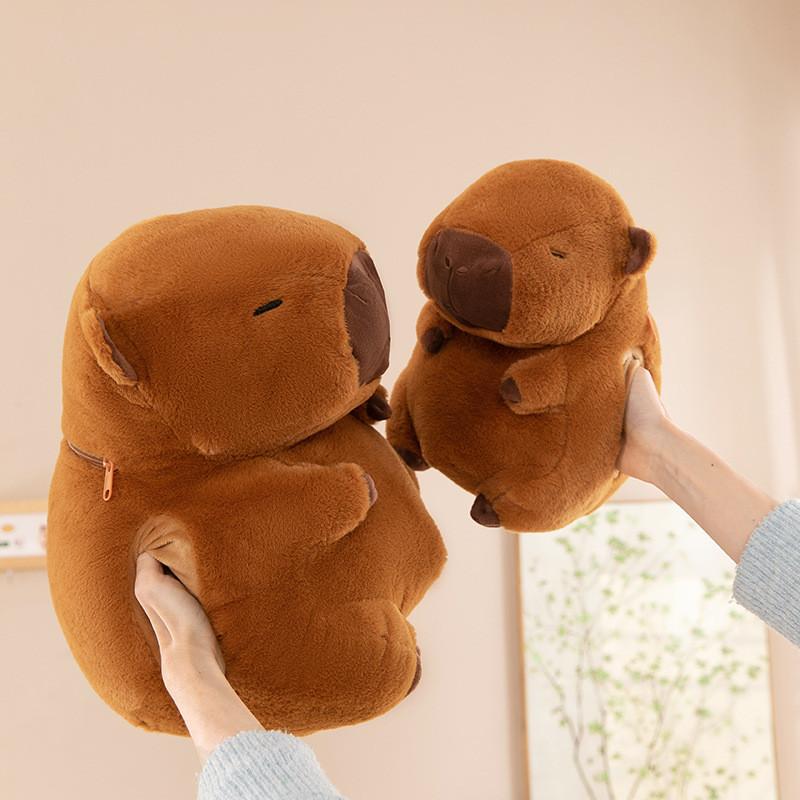 Hand Warmer Capybara Plush Toy Stuffed Animal Doll Cute Decoration Kids Gift
