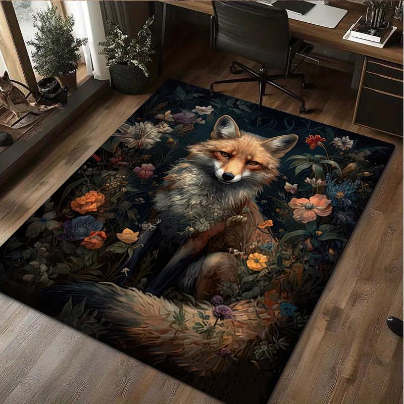 Flowers Animal Rug Home Carpet Office Decorative Carpet For Living Room Bedroom Door Mat Floor Carpet Computer Chair Area Rug